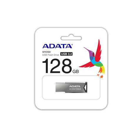 ADATA | USB Flash Drive | UV350 | 128 GB | USB 3.2 | Silver - 2